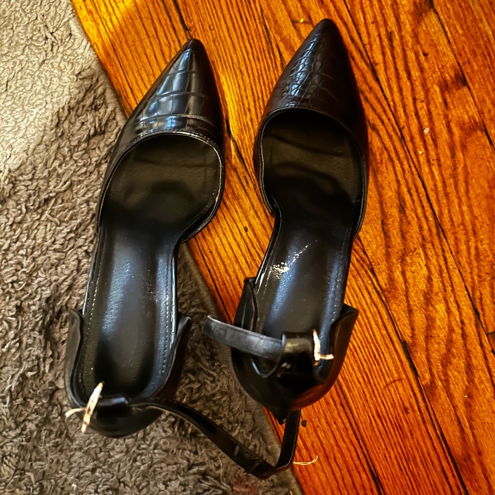 Black going out heels